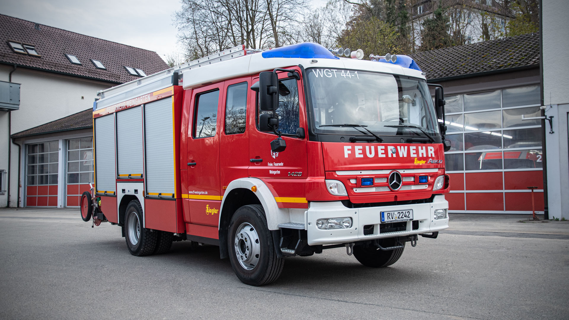 Löschgruppenfahrzeug 1 der Feuerwehr Weingarten.