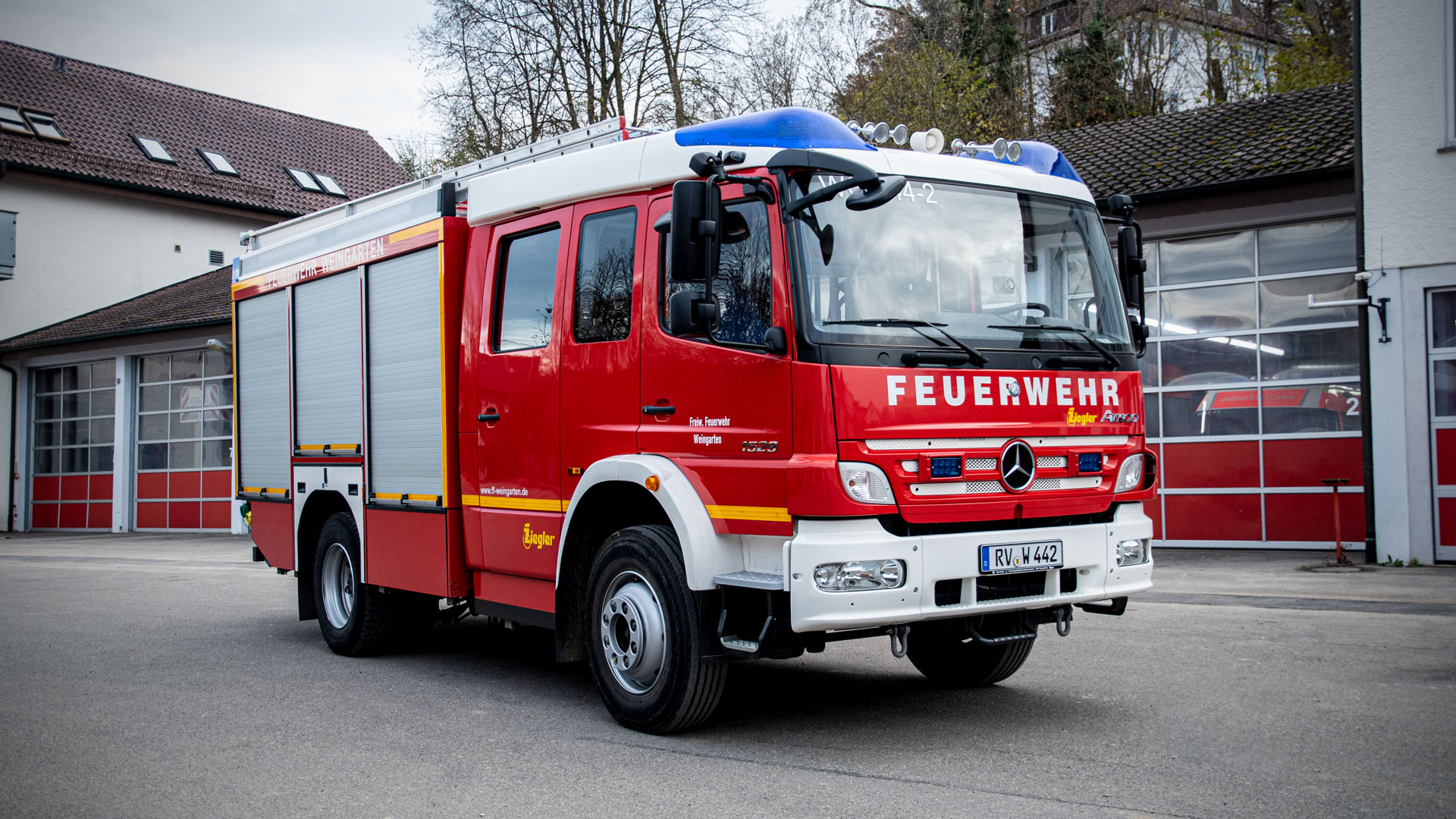 Löschgruppenfahrzeug 2 der Feuerwehr Weingarten.