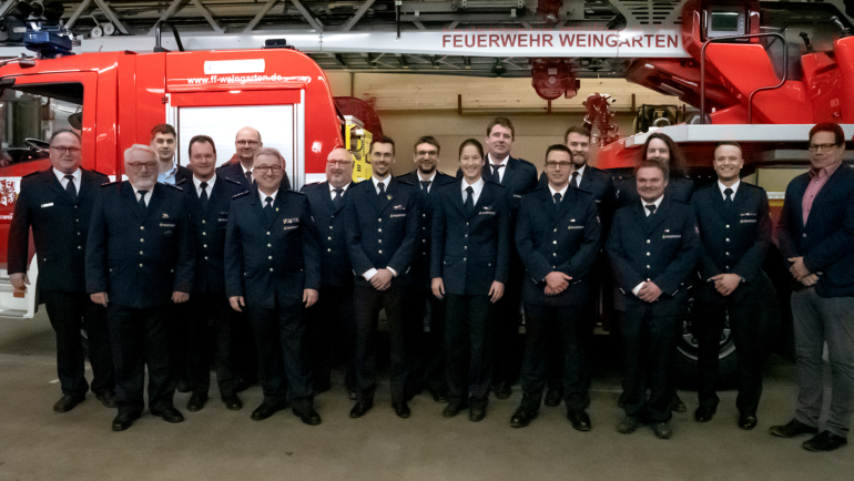 Wahlen der Führung der Feuerwehr Weingarten