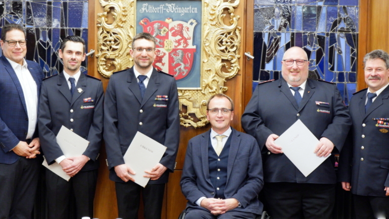 Neues Feuerwehr-Führungsteam durch Rat bestätigt