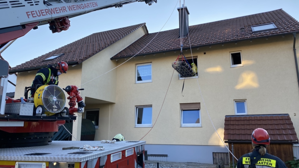 Personenrettung mit Höhenrettungsgruppe