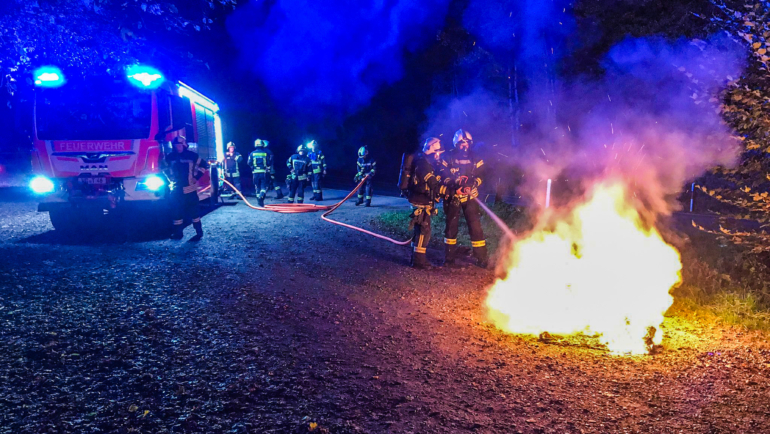 Brand im Freien