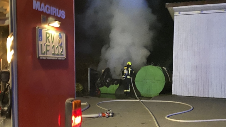 Brand im Freien