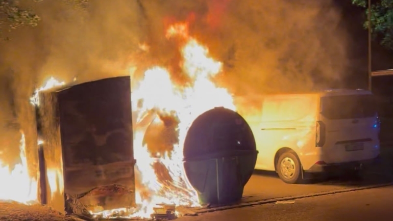 Brand im Freien